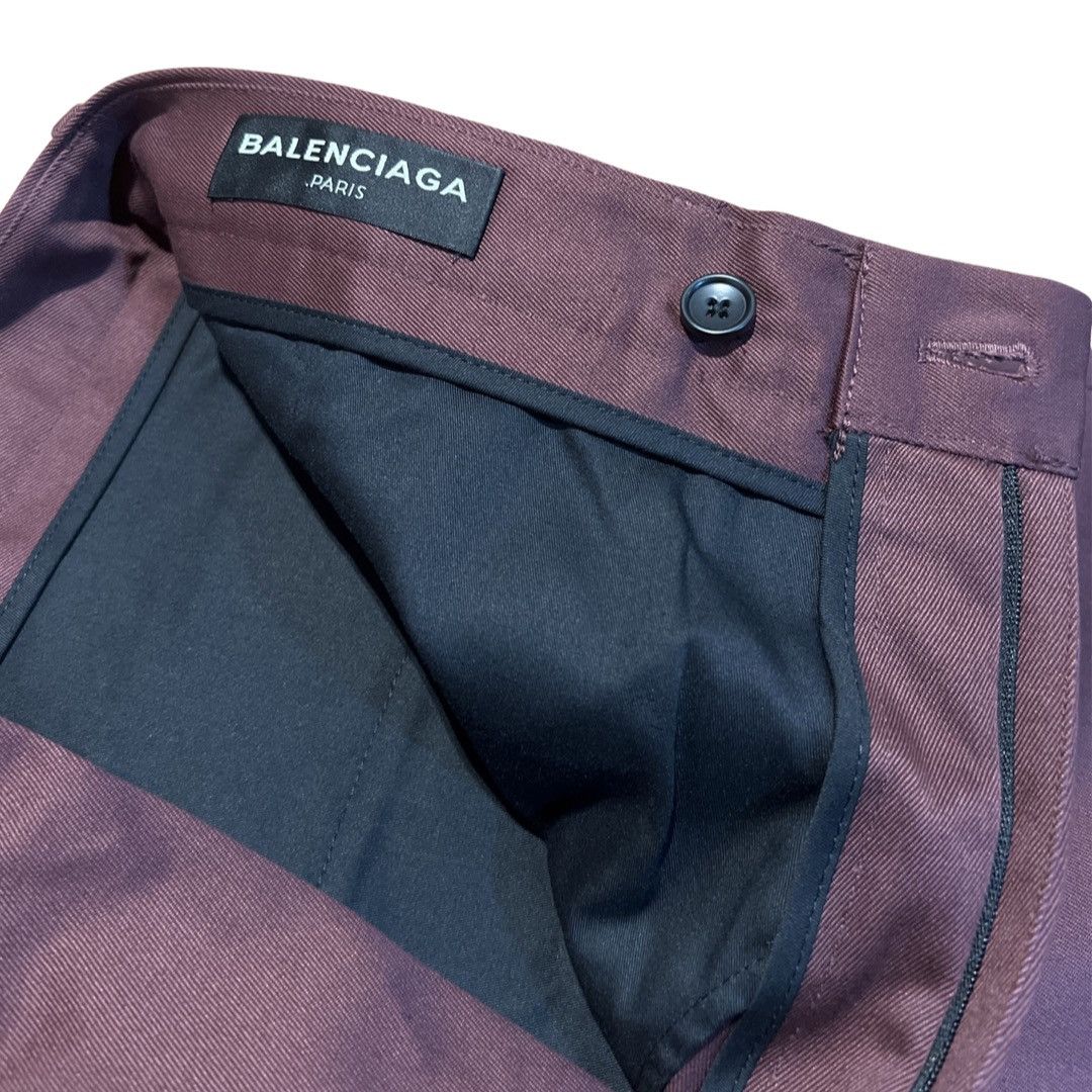 Balenciaga BALENCIAGA SS17 BNWT BURGUNDY SKATER PANTS Size US 32 / EU 48 - 6 Thumbnail