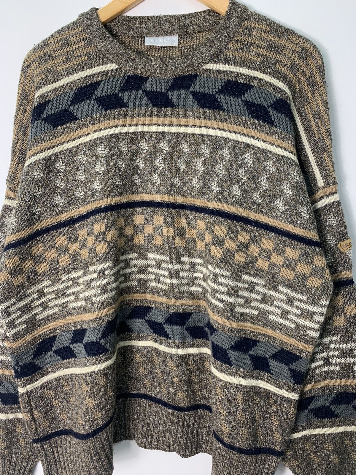 Adidas Vintage Adidas Knitted Sweater Size US XL / EU 56 / 4 - 2 Thumbnail