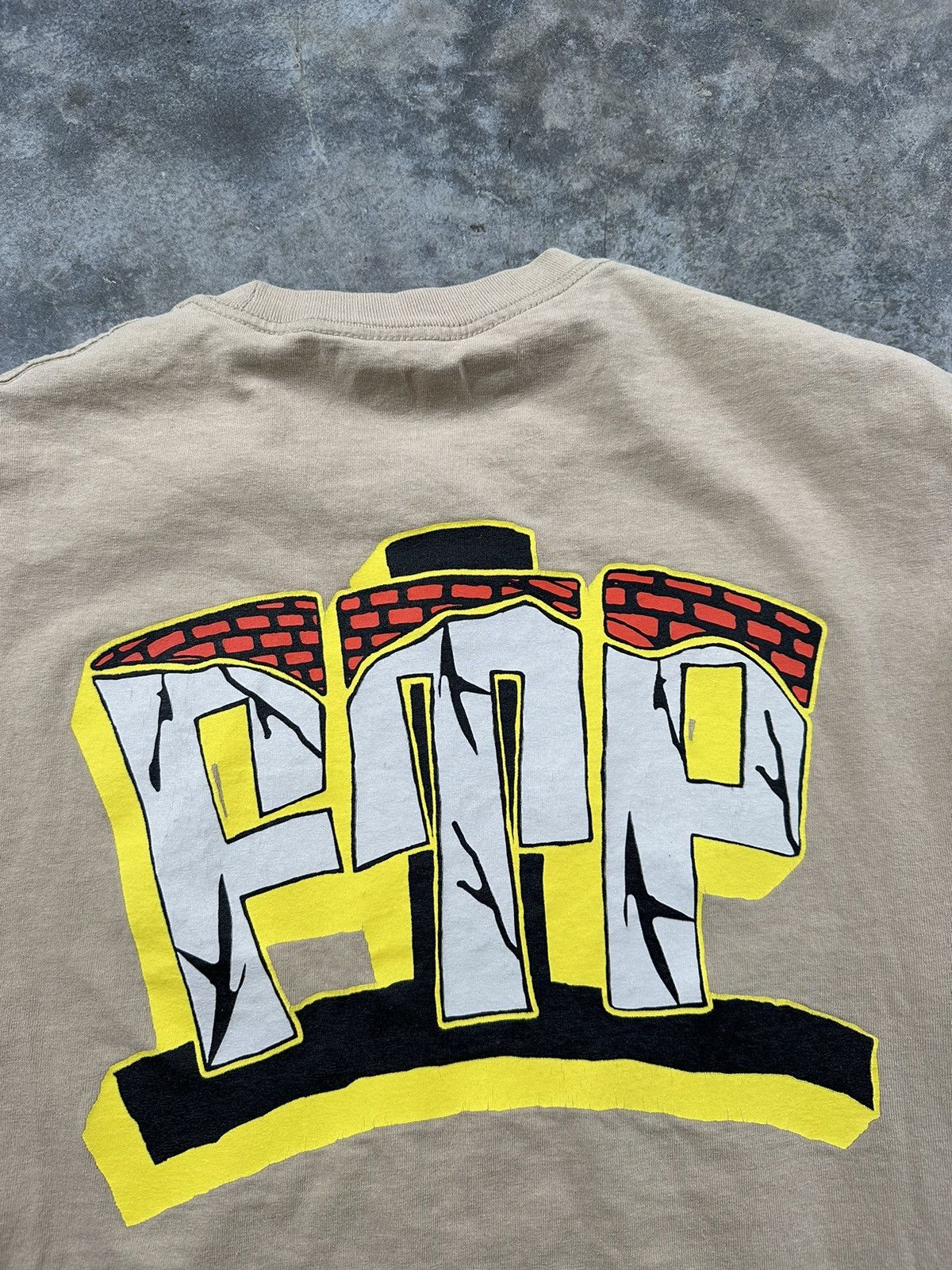 Fuck The Population Fuck The Population Khaki "Subliminal" Brick Tee Large FTP Size US L / EU 52-54 / 3 - 3 Thumbnail