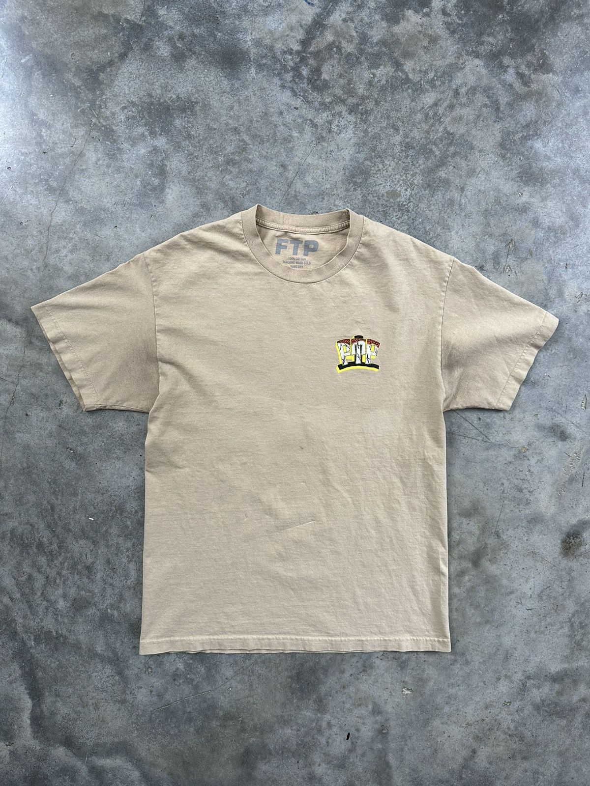 Fuck The Population Fuck The Population Khaki "Subliminal" Brick Tee Large FTP Size US L / EU 52-54 / 3 - 4 Thumbnail