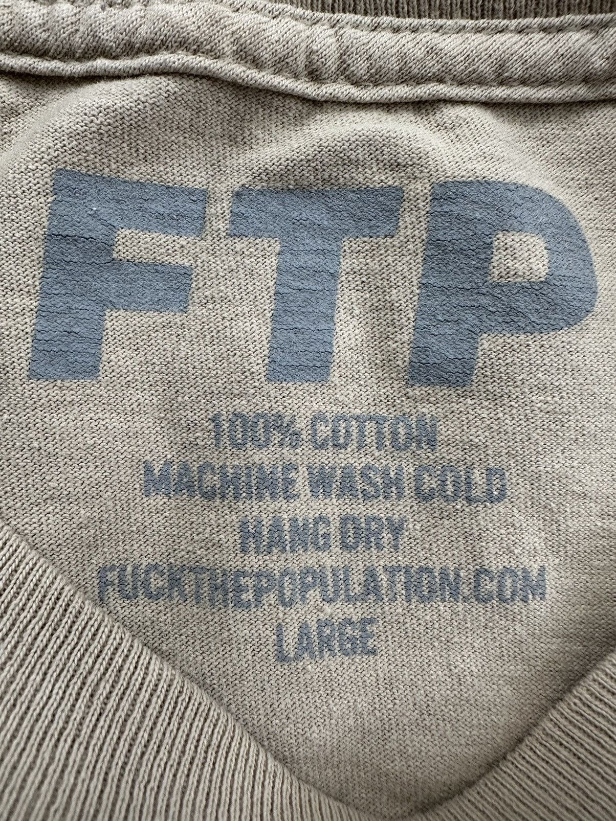 Fuck The Population Fuck The Population Khaki "Subliminal" Brick Tee Large FTP Size US L / EU 52-54 / 3 - 6 Thumbnail