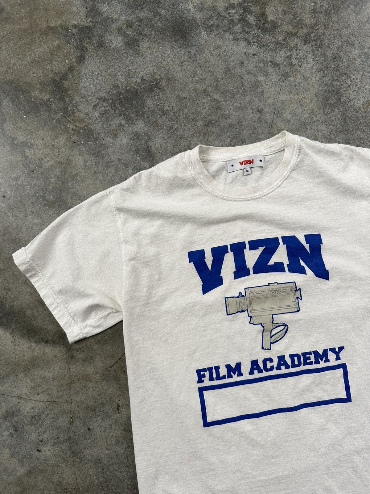 Joy Divizn Vizn Film Academy Tee White + Blue Medium / Camera Video Size US M / EU 48-50 / 2 - 2 Thumbnail