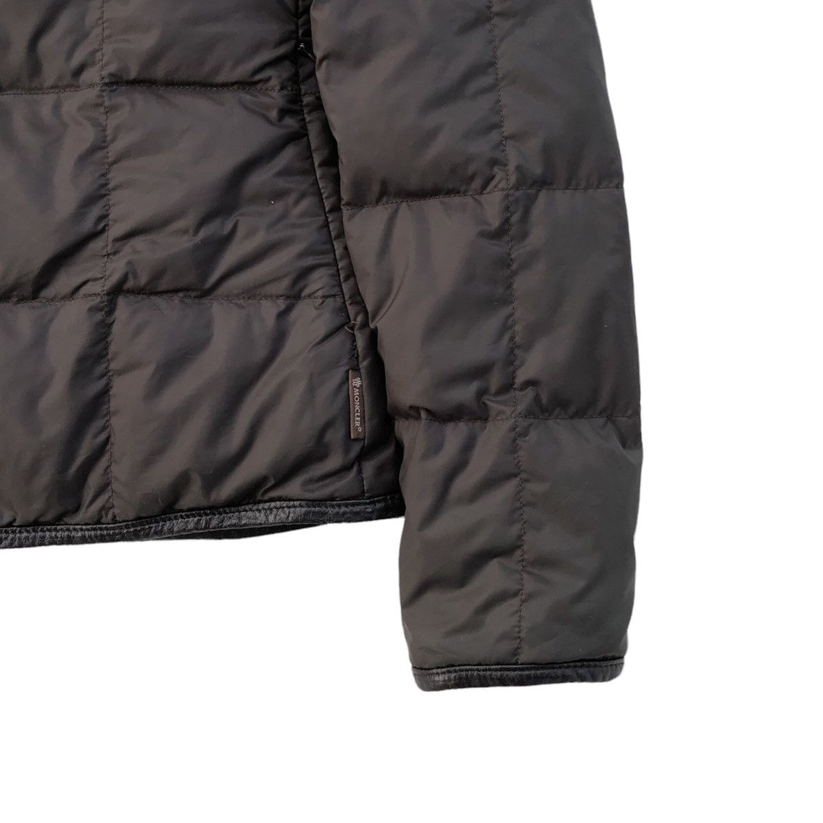 Moncler Moncler Partie Part Leather Light Puffer Jacket Size S / US 4 / IT 40 - 3 Thumbnail