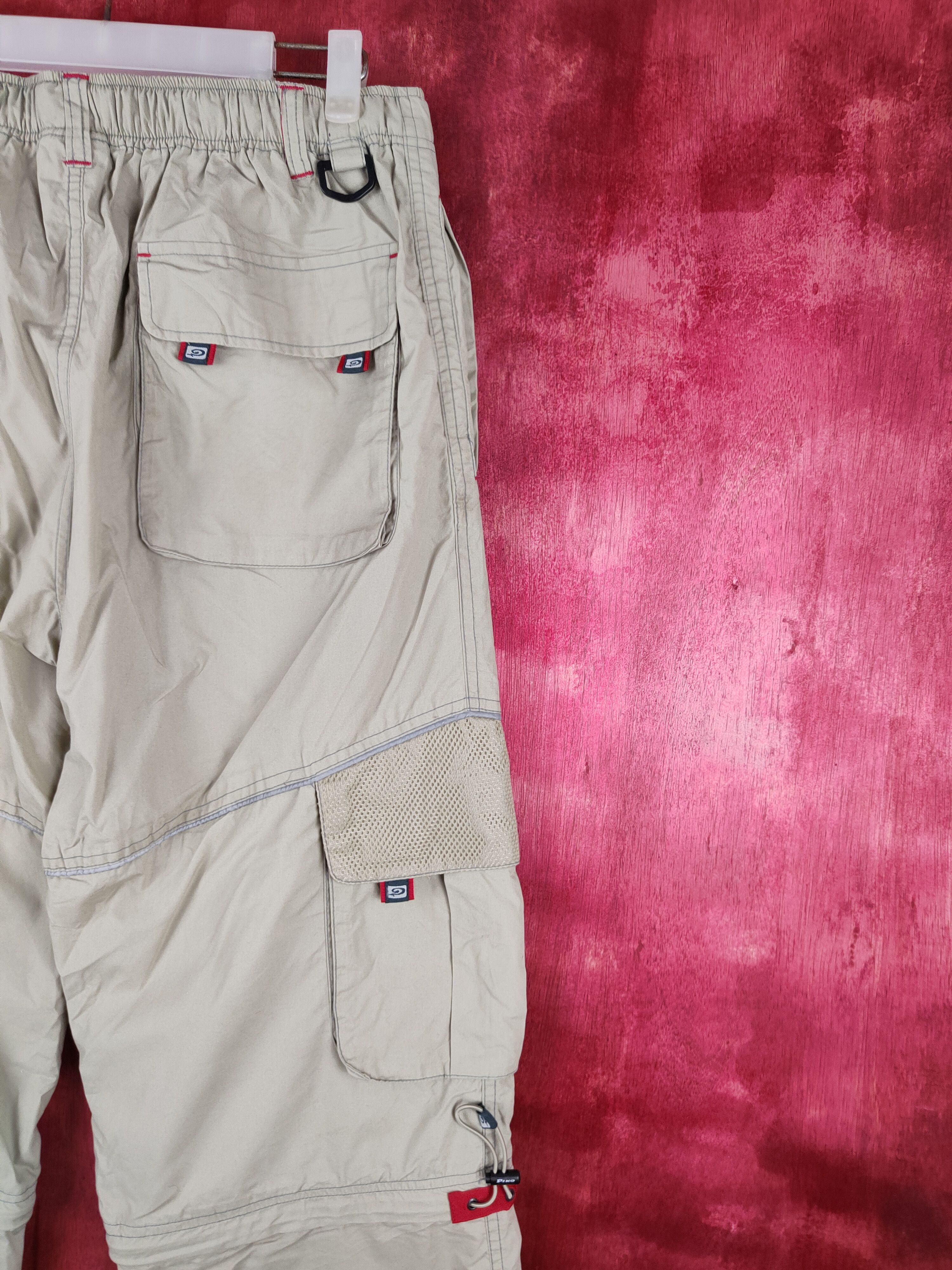Japanese Brand Piko Brown Multi Pocket Tactical Sweatpants #252B Size US 31 - 16 Thumbnail