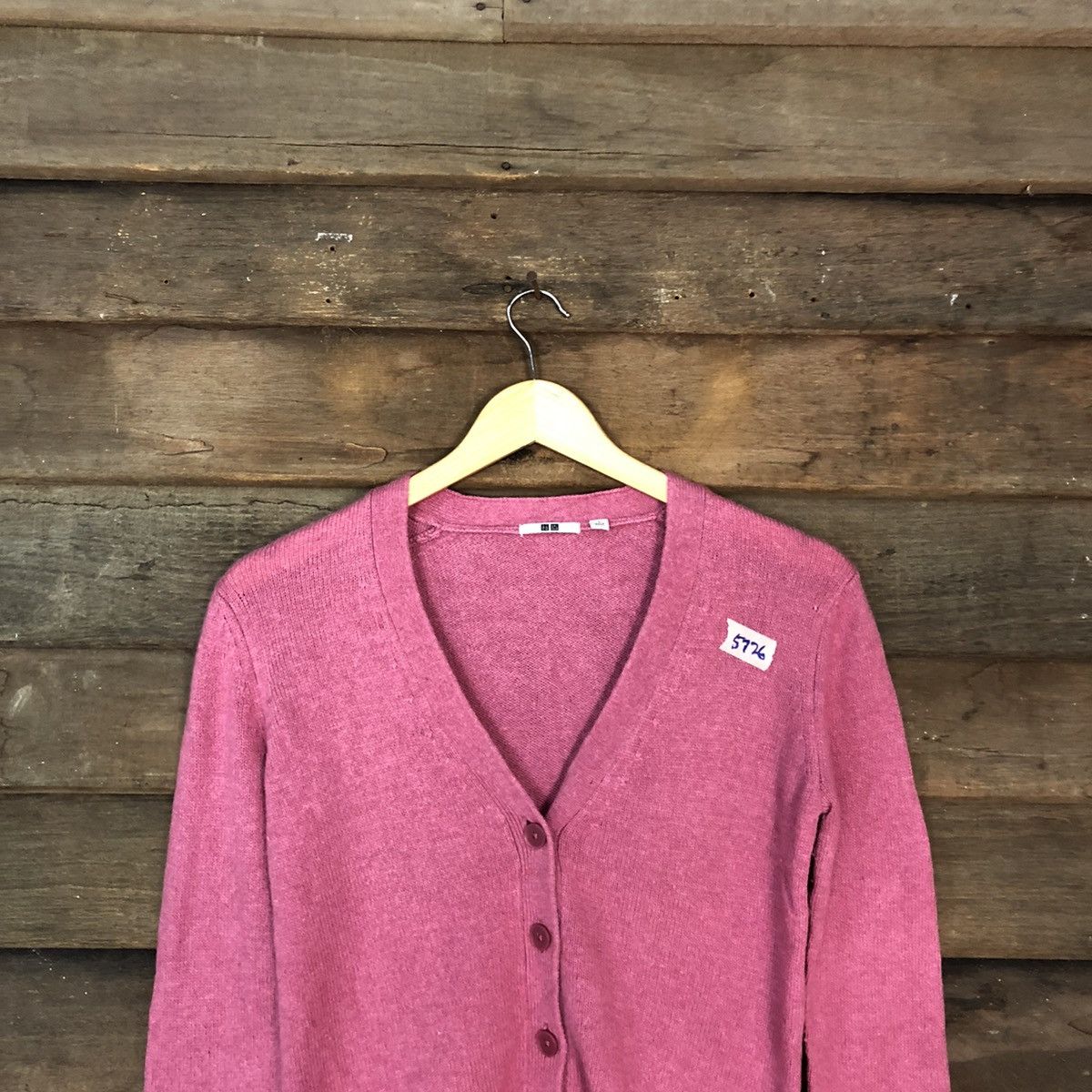 Japanese Brand × Uniqlo Uniqlo japan Pink knitwear Cardigan #5726 Size S / US 4 / IT 40 - 2 Thumbnail