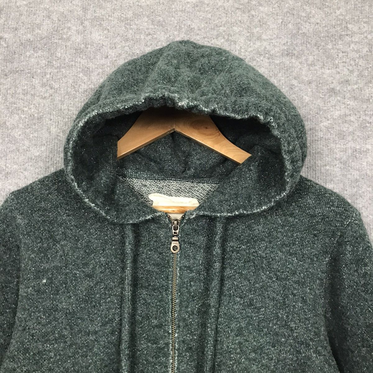 Japanese Brand × Vintage 🔥JAPANESE 12LBS MOHAIR HOODIES ZIPPIER Size US S / EU 44-46 / 1 - 2 Thumbnail