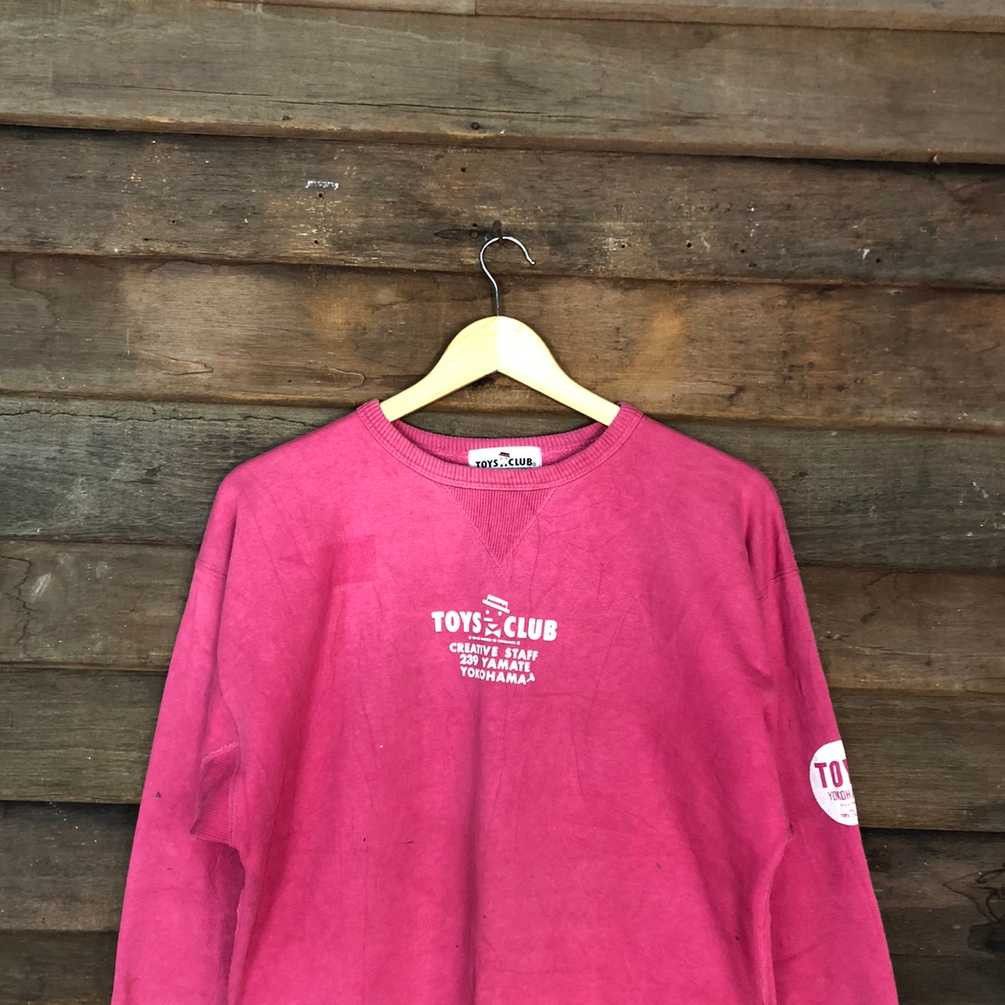 Japanese Brand Toys Club japan vintage Pink Sweatshirt #031B Size US M / EU 48-50 / 2 - 11 Thumbnail