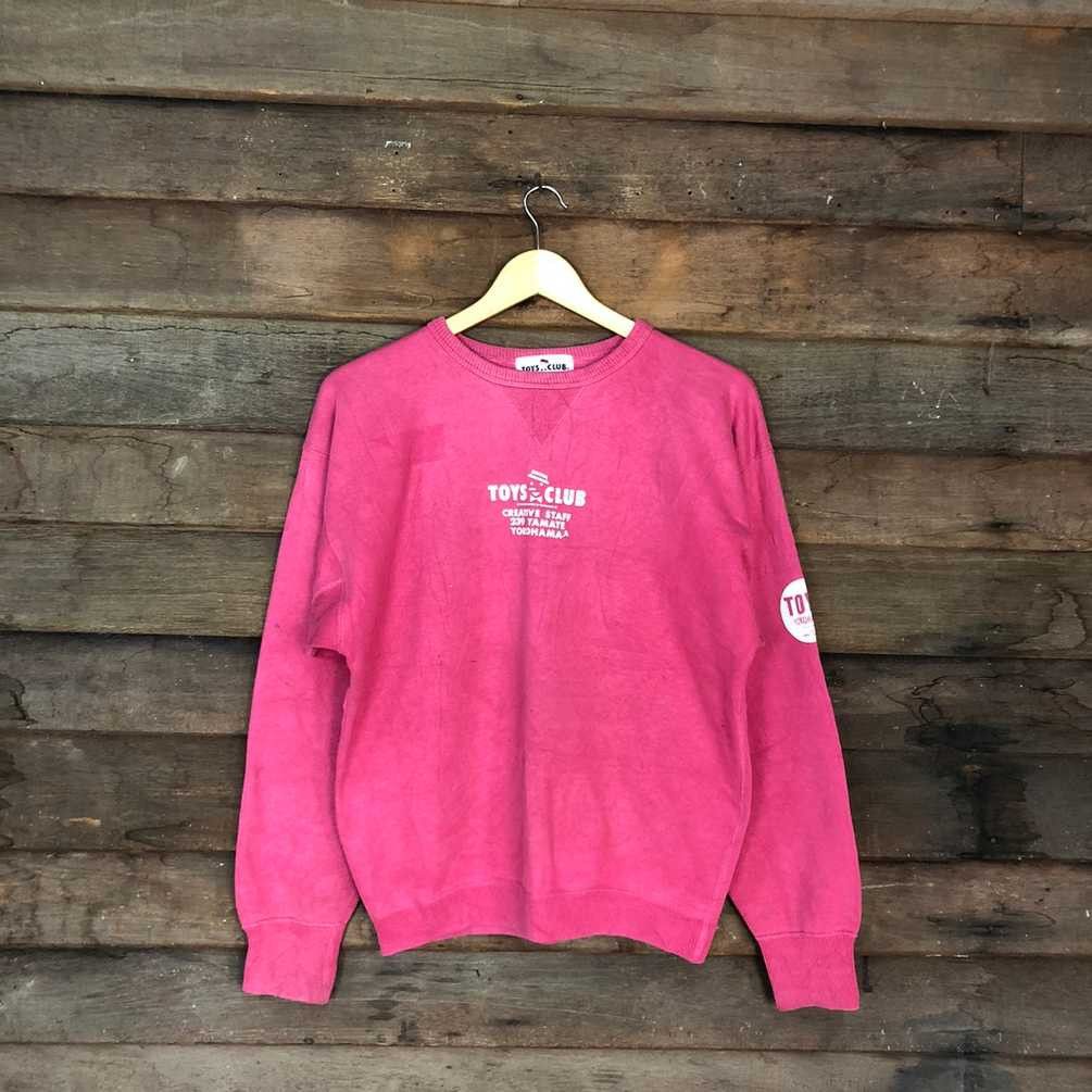 Japanese Brand Toys Club japan vintage Pink Sweatshirt #031B Size US M / EU 48-50 / 2 - 4 Thumbnail