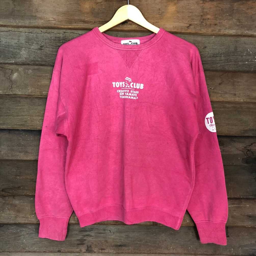 Japanese Brand Toys Club japan vintage Pink Sweatshirt #031B Size US M / EU 48-50 / 2 - 10 Thumbnail