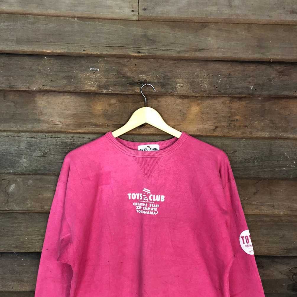 Japanese Brand Toys Club japan vintage Pink Sweatshirt #031B Size US M / EU 48-50 / 2 - 5 Thumbnail