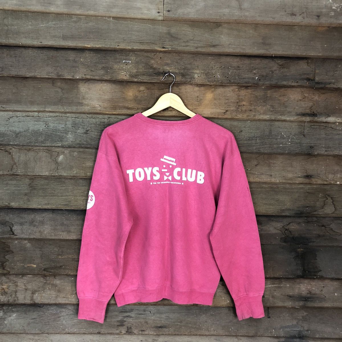 Japanese Brand Toys Club japan vintage Pink Sweatshirt #031B Size US M / EU 48-50 / 2 - 1 Thumbnail
