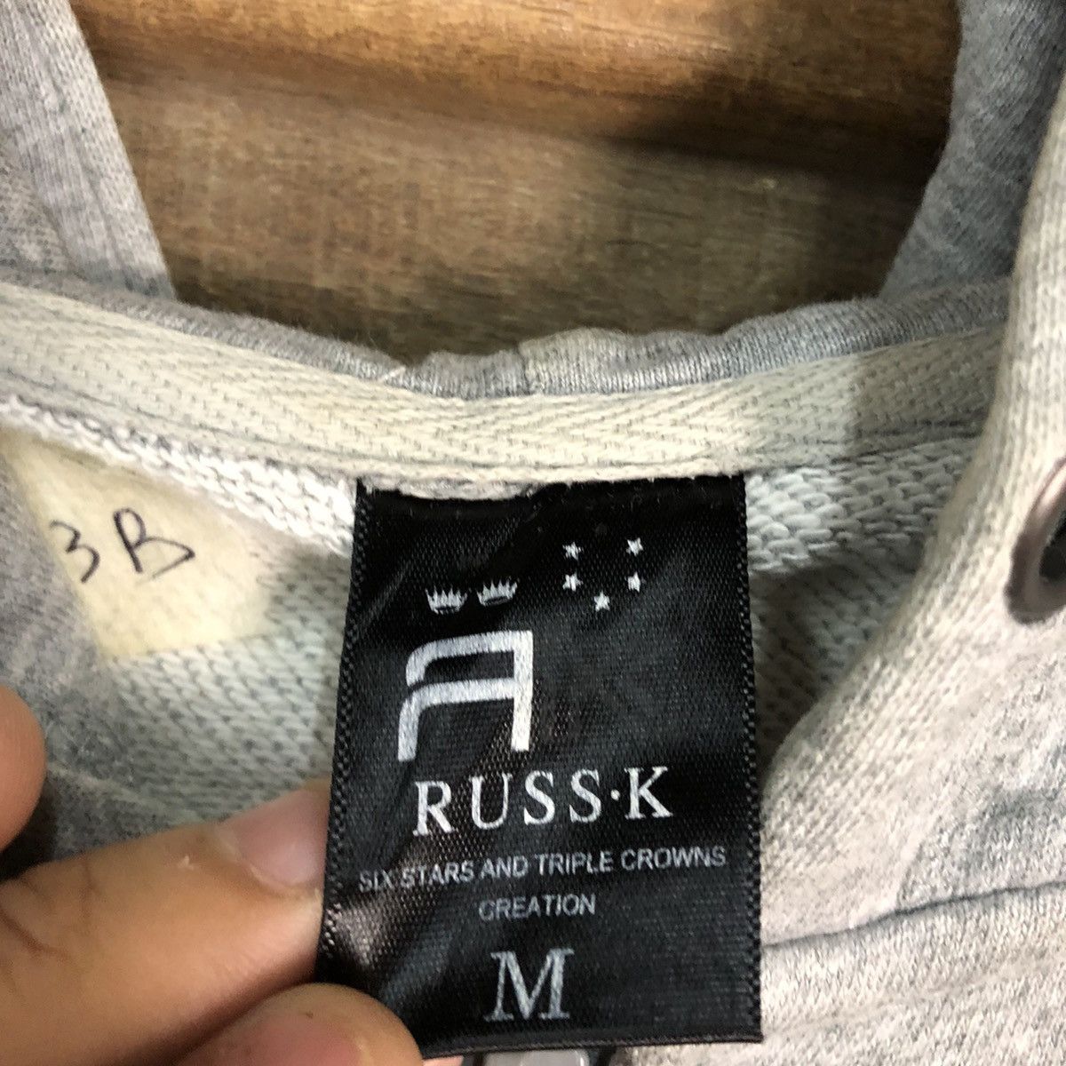 Japanese Brand Russ.K Grey sweater Hoodies #093B Size US M / EU 48-50 / 2 - 11 Thumbnail