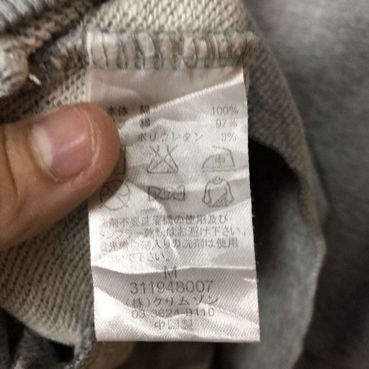 Japanese Brand Russ.K Grey sweater Hoodies #093B Size US M / EU 48-50 / 2 - 14 Thumbnail
