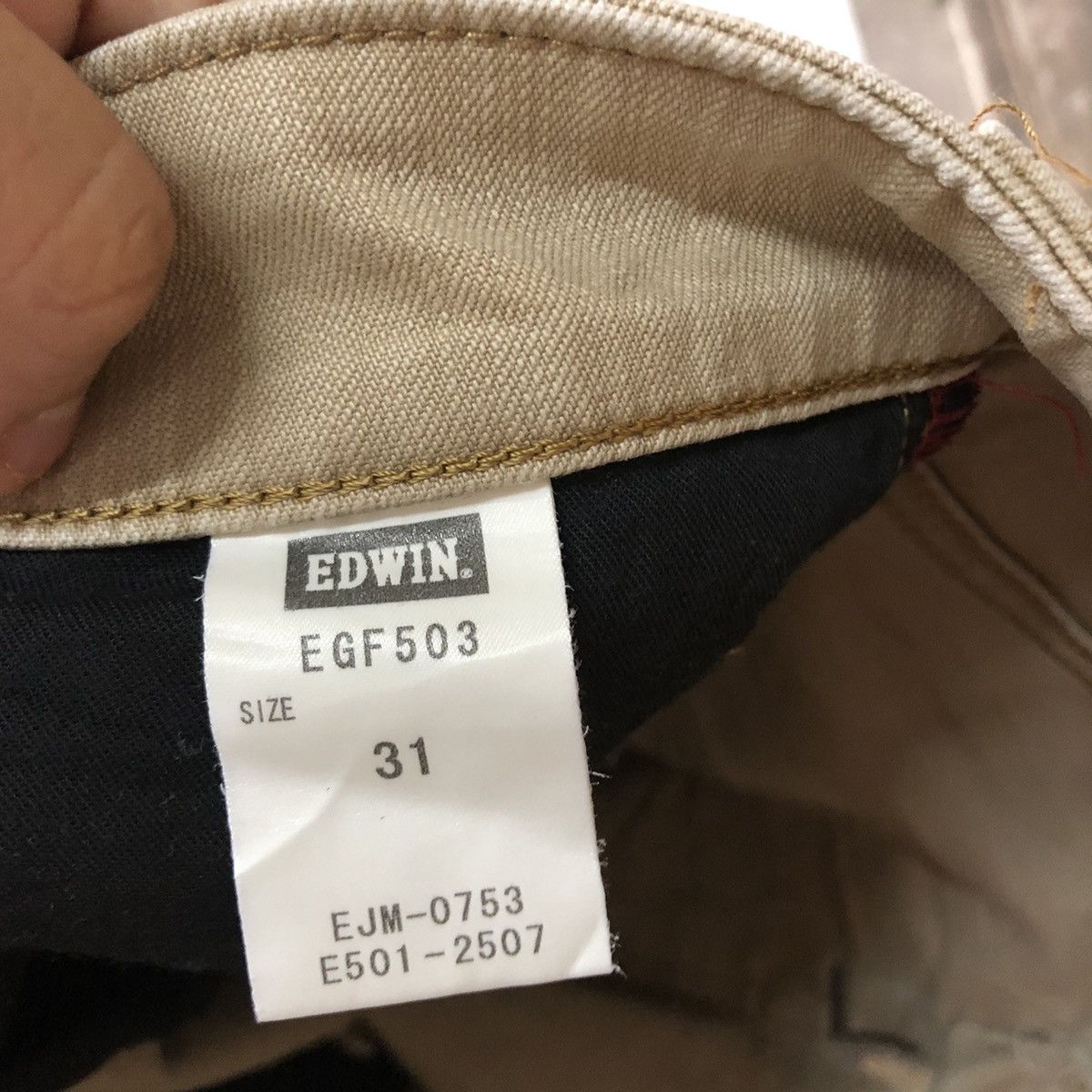 Edwin Edwin vintage Brown Straight cargo denim Pants #c1213 Size US 31 - 15 Thumbnail
