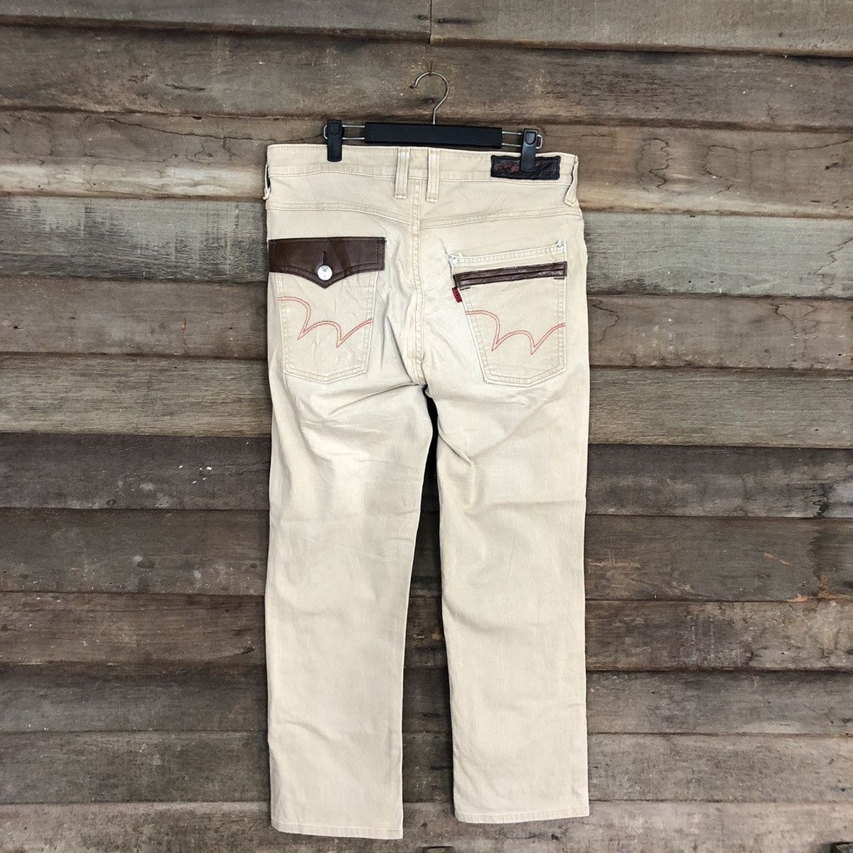 Edwin Edwin vintage Brown Straight cargo denim Pants #c1213 Size US 31 - 8 Thumbnail