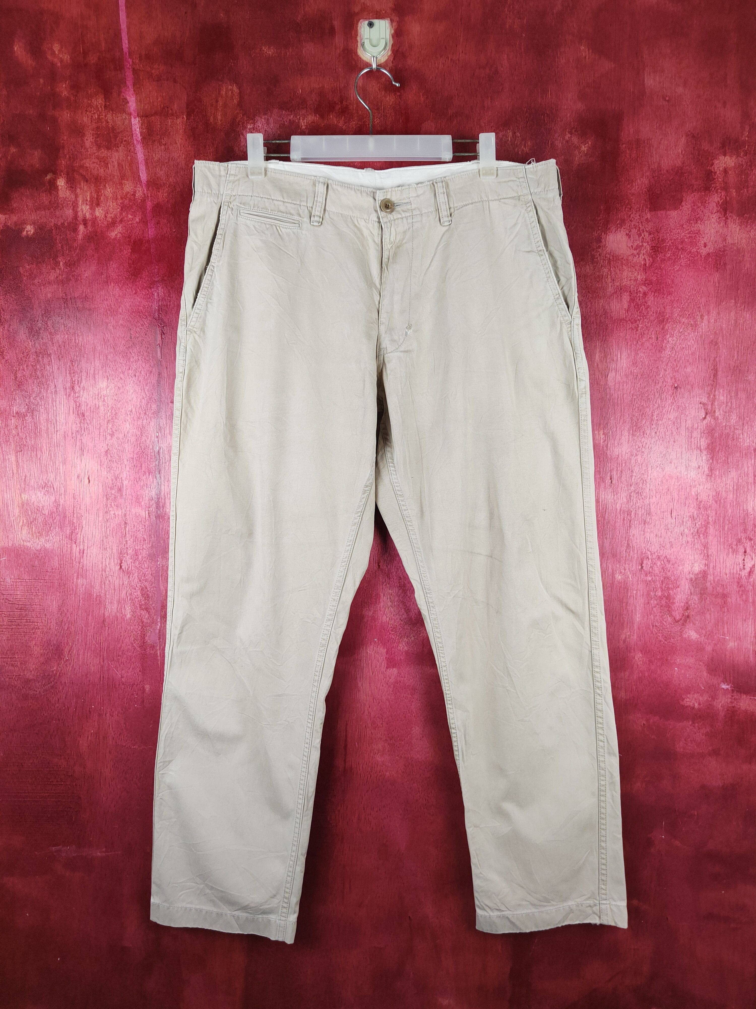 Japanese Brand × Uniqlo Uniqlo Light Brown Multi Pocket Tactical Casual Pants #S720 Size US 36 / EU 52 - 1 Thumbnail