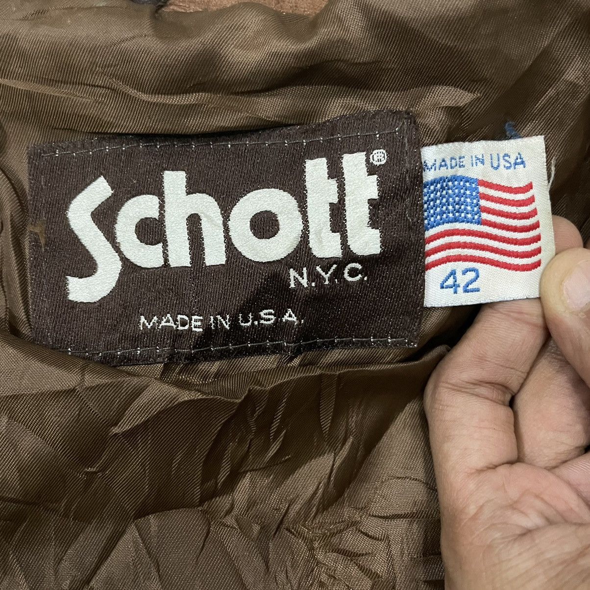 Schott ‼️RARE‼️Vintage Schott N.Y.C Western Leather Jacket Size US L / EU 52-54 / 3 - 20 Thumbnail