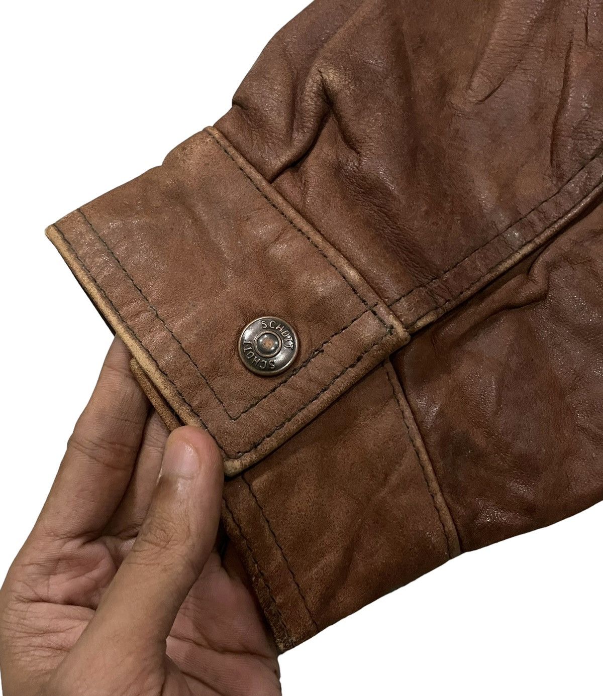 Schott ‼️RARE‼️Vintage Schott N.Y.C Western Leather Jacket Size US L / EU 52-54 / 3 - 17 Thumbnail