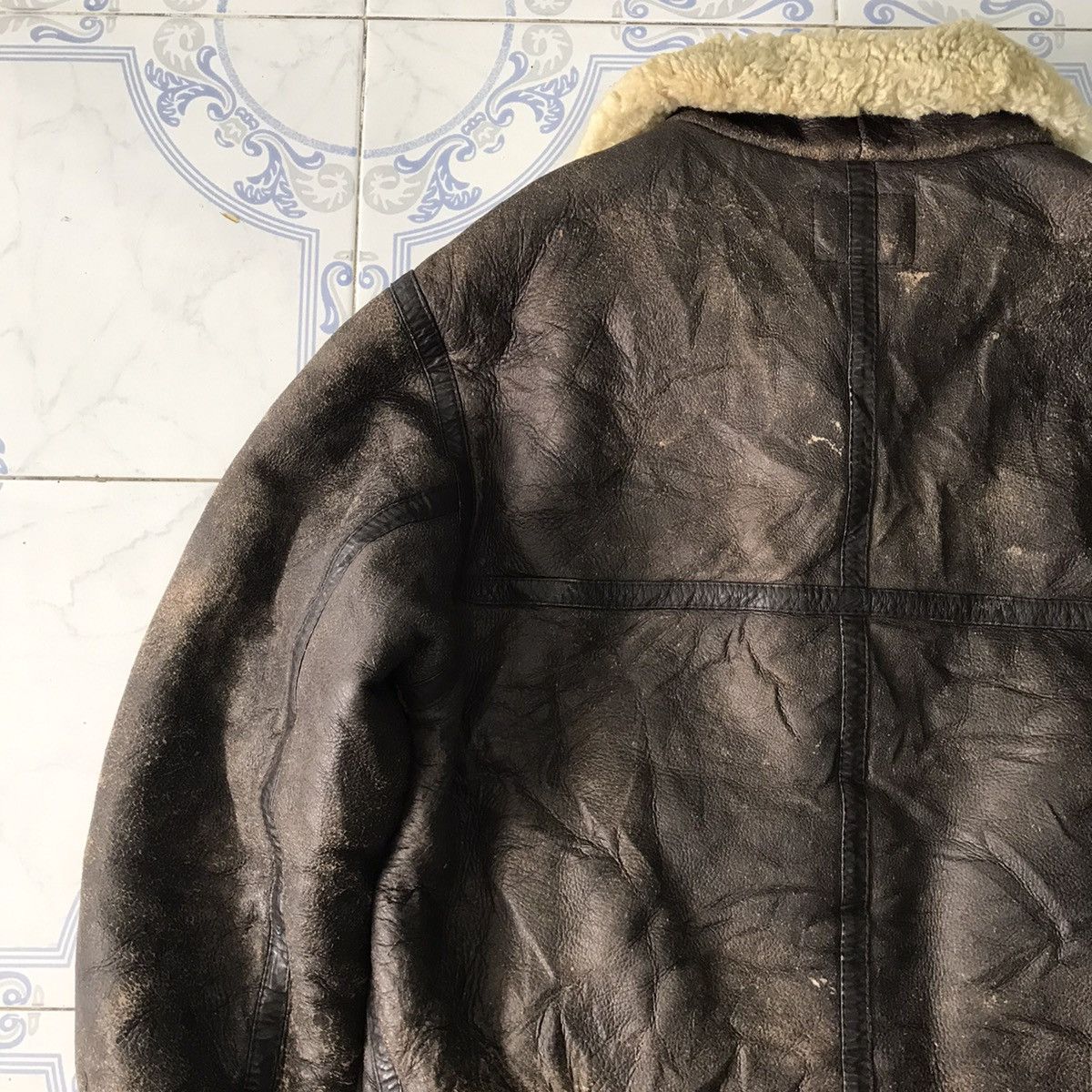 Leather Vtg Aviation Co Air Force Jacket Type B3 US Army Style Size US M / EU 48-50 / 2 - 12 Thumbnail