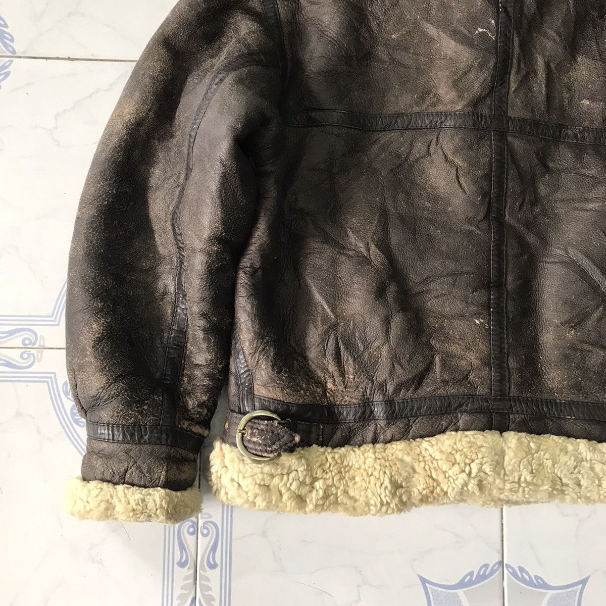 Leather Vtg Aviation Co Air Force Jacket Type B3 US Army Style Size US M / EU 48-50 / 2 - 9 Thumbnail