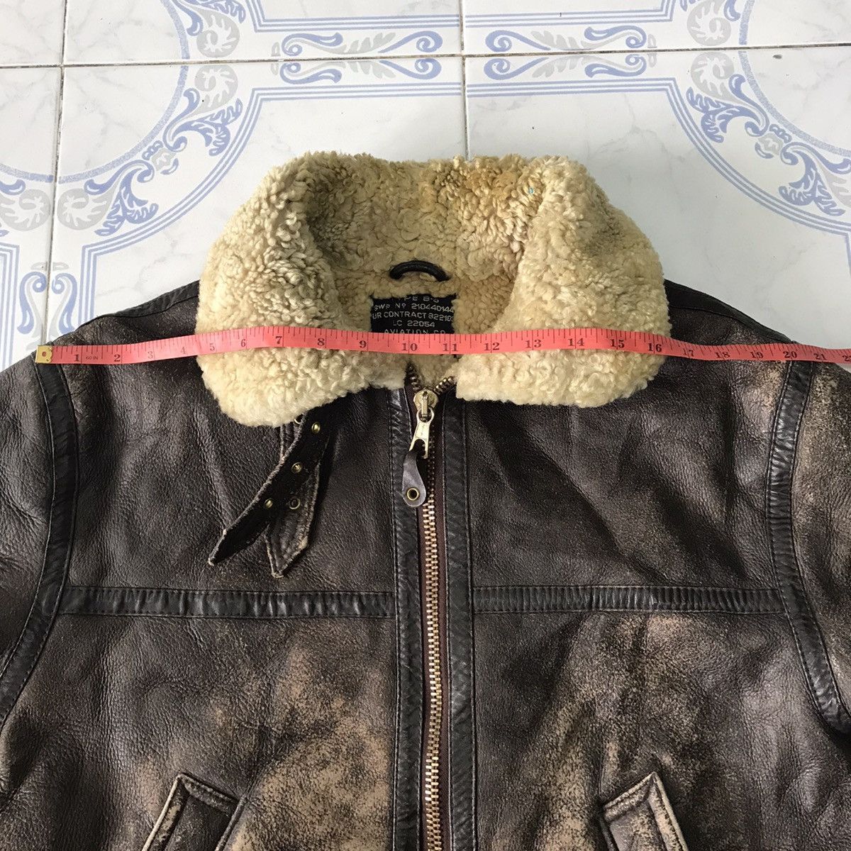 Leather Vtg Aviation Co Air Force Jacket Type B3 US Army Style Size US M / EU 48-50 / 2 - 21 Thumbnail