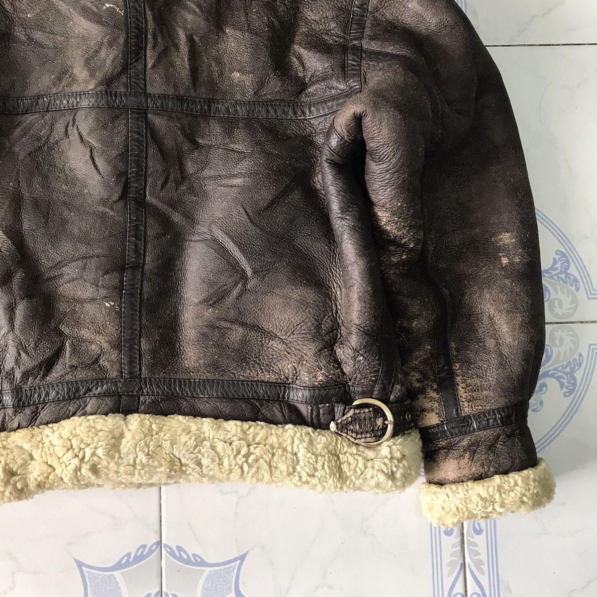 Leather Vtg Aviation Co Air Force Jacket Type B3 US Army Style Size US M / EU 48-50 / 2 - 10 Thumbnail