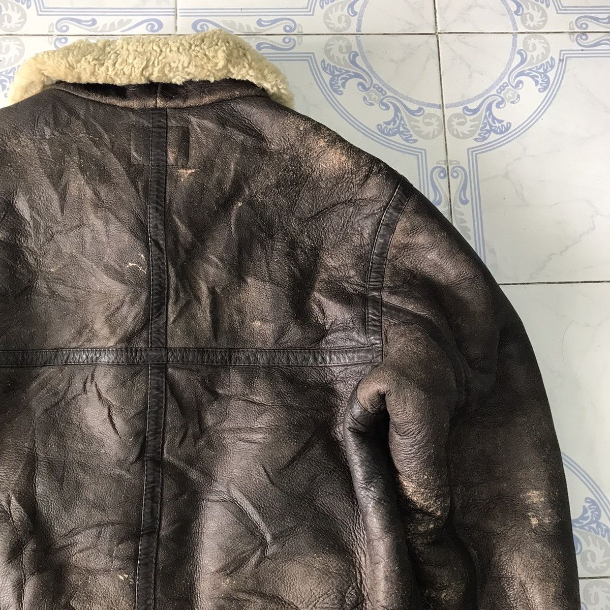 Leather Vtg Aviation Co Air Force Jacket Type B3 US Army Style Size US M / EU 48-50 / 2 - 11 Thumbnail