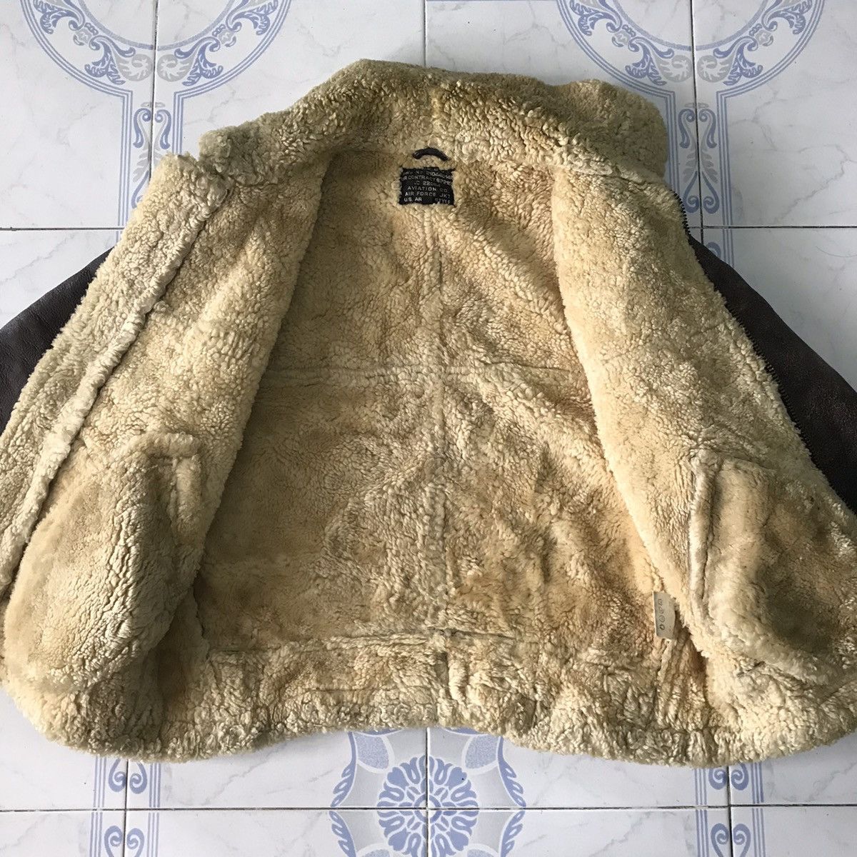 Leather Vtg Aviation Co Air Force Jacket Type B3 US Army Style Size US M / EU 48-50 / 2 - 18 Thumbnail