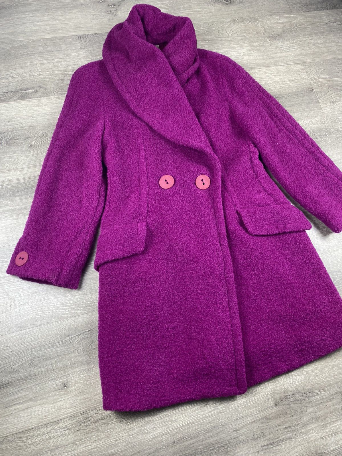 Krizia Uomo Krizia Poi Double Breasted Wool Coats Jacket Size XS / US 0-2 / IT 36-38 - 2 Thumbnail