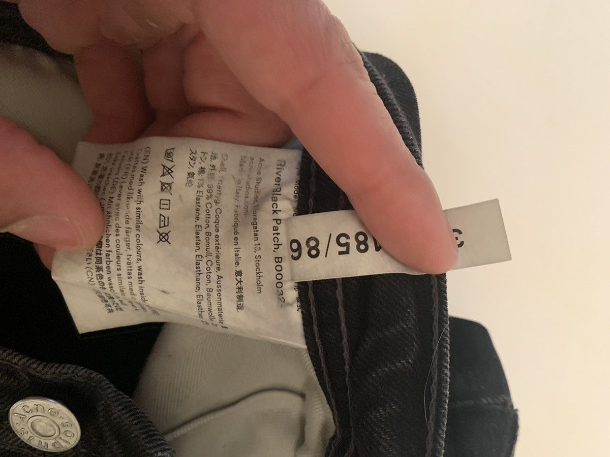 Acne Studios Acne Studios Patchwork Slim Jeans – Black Size US 30 / EU 46 - 4 Thumbnail