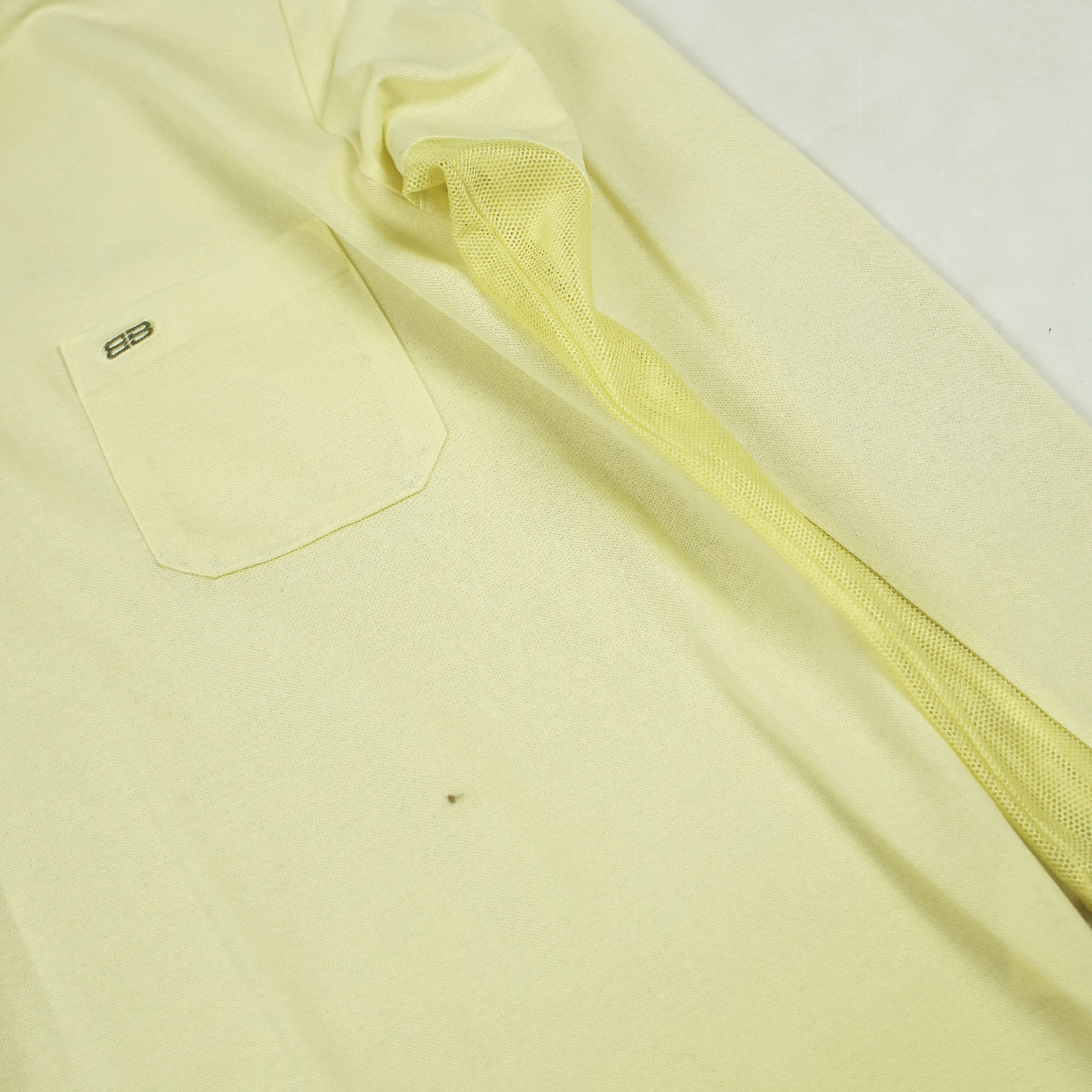 Balenciaga *NoTariff 90s Balenciaga Mesh Sleeve LS Polos Size L / US 10 / IT 46 - 5 Thumbnail