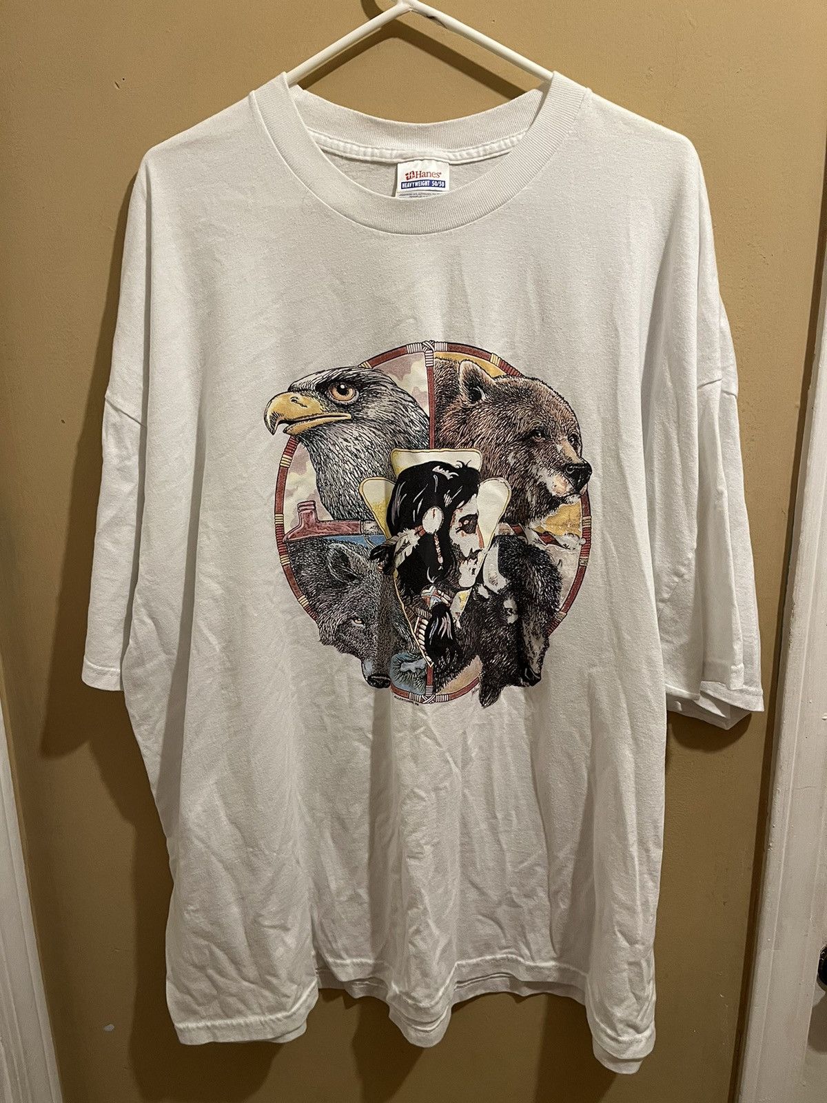Vintage Vintage Native American and animals tee Size US XXL / EU 58 / 5 - 2 Thumbnail