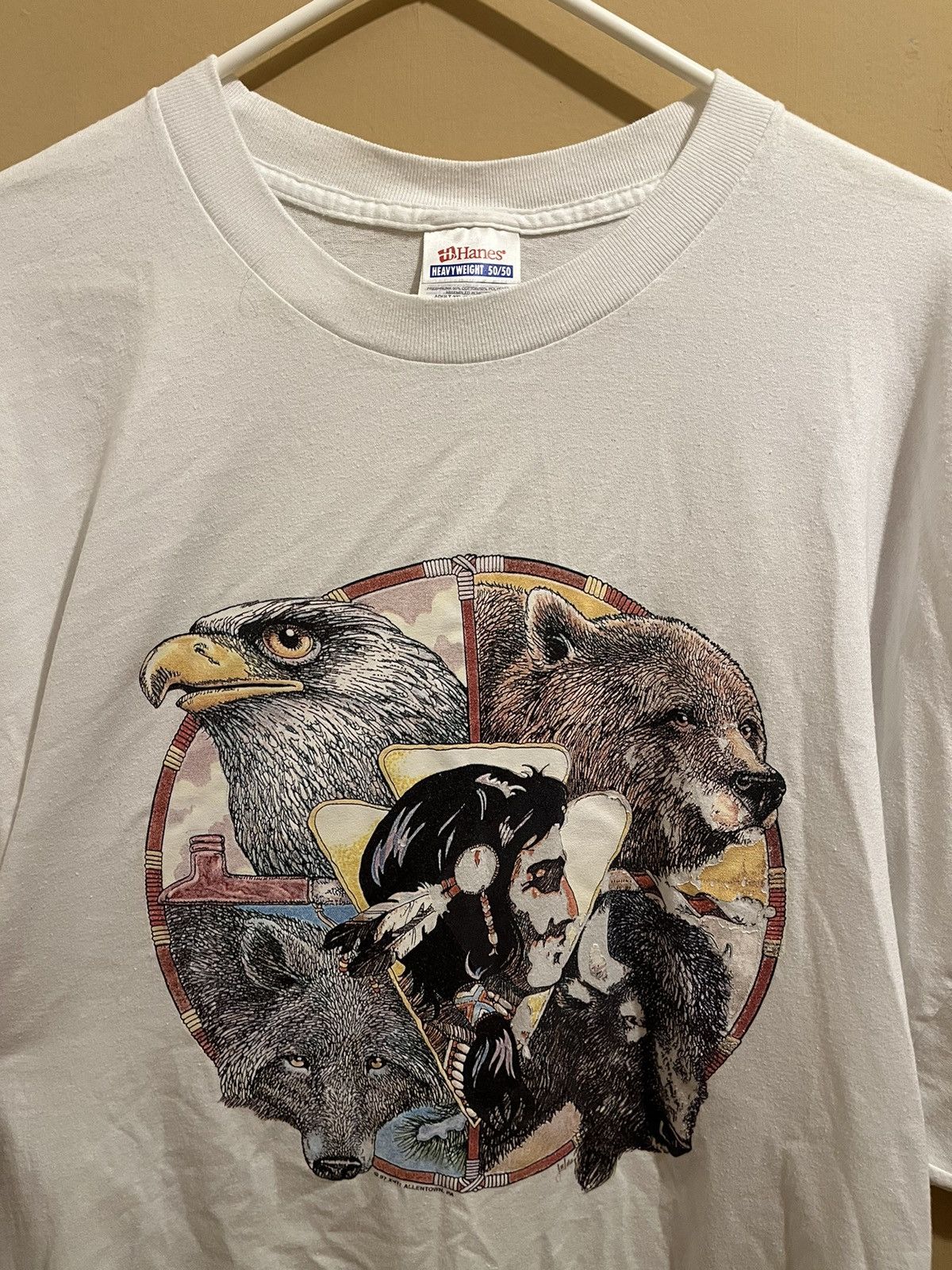 Vintage Vintage Native American and animals tee Size US XXL / EU 58 / 5 - 1 Thumbnail