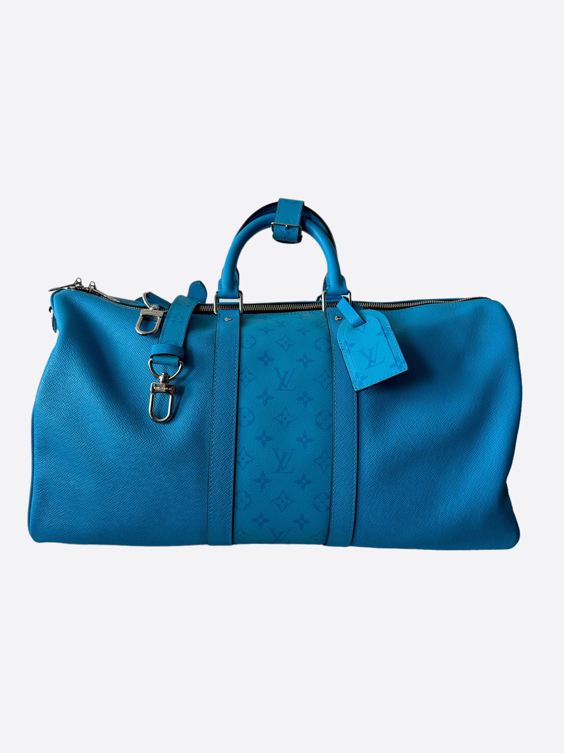 Louis Vuitton Keepall Bandoulière 50 Blue autres Toiles Monogram