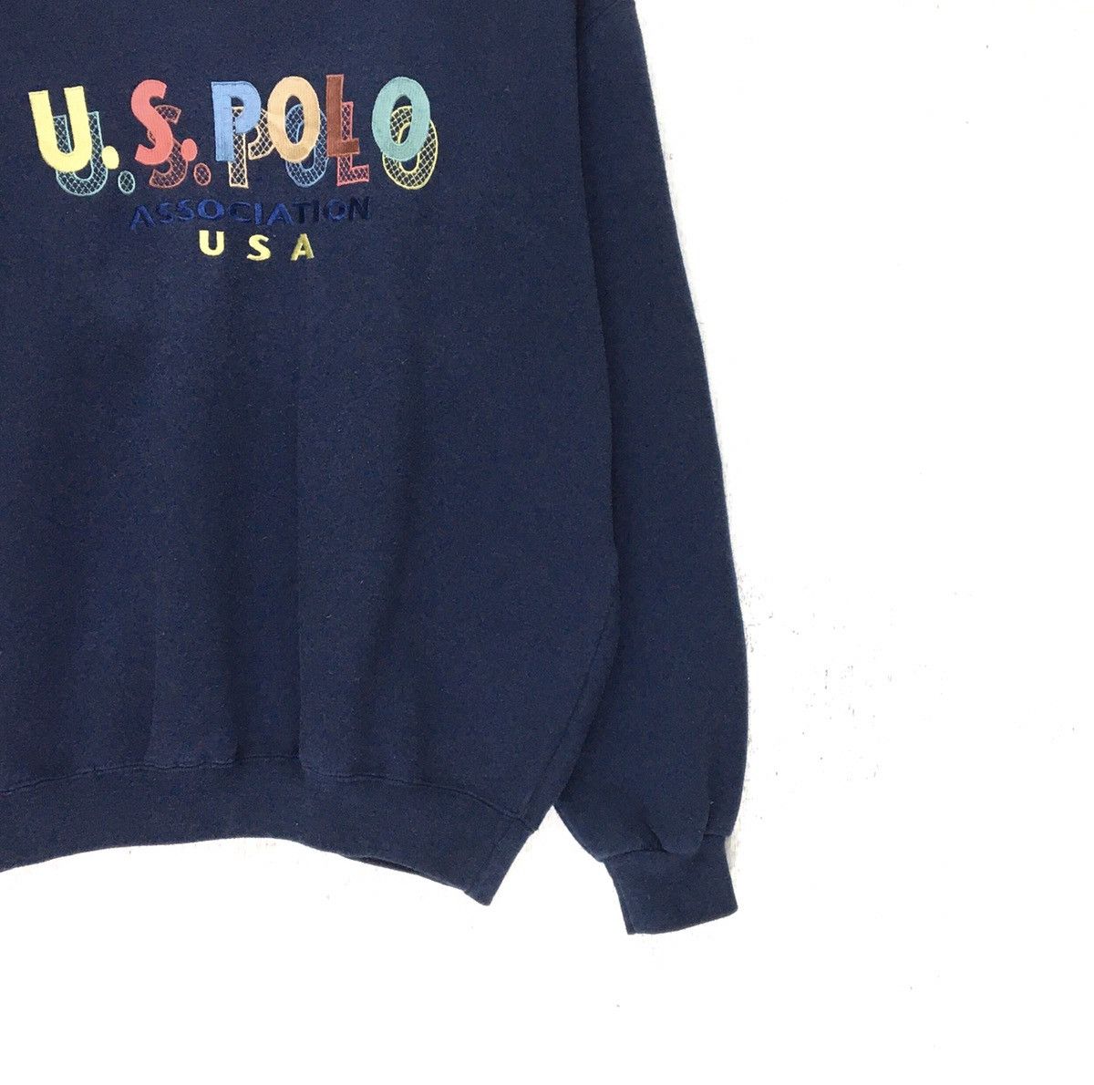 U.S. Polo Assn. Rare! U.s Polo Usa Crewneck Sweatshirt Multicolour Big Logo Size US L / EU 52-54 / 3 - 6 Thumbnail