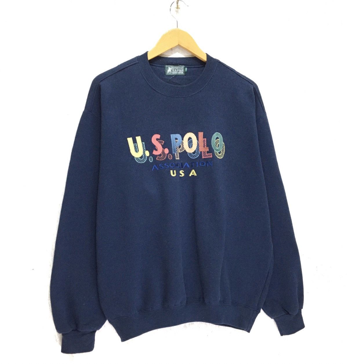 U.S. Polo Assn. Rare! U.s Polo Usa Crewneck Sweatshirt Multicolour Big Logo Size US L / EU 52-54 / 3 - 3 Thumbnail