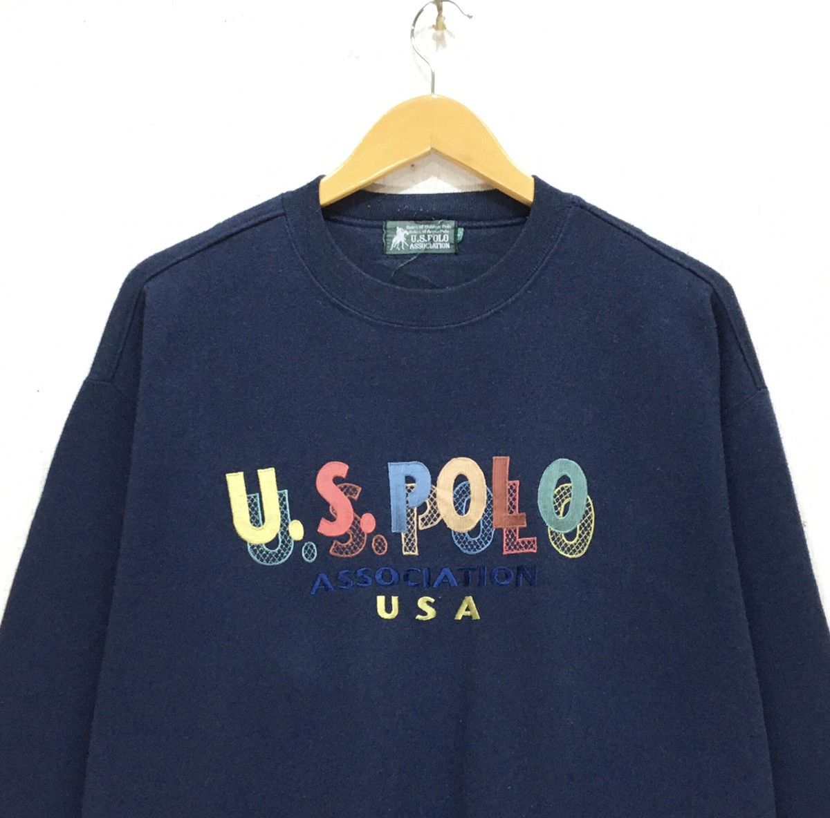U.S. Polo Assn. Rare! U.s Polo Usa Crewneck Sweatshirt Multicolour Big Logo Size US L / EU 52-54 / 3 - 5 Thumbnail