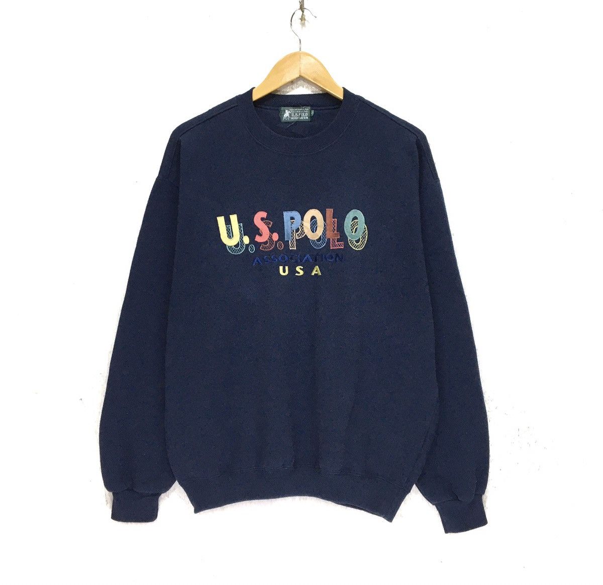 U.S. Polo Assn. Rare! U.s Polo Usa Crewneck Sweatshirt Multicolour Big Logo Size US L / EU 52-54 / 3 - 1 Thumbnail