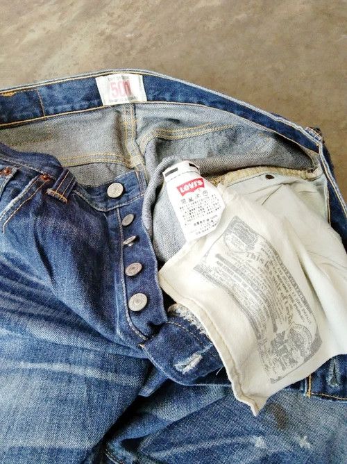 Levi's × Vintage Vintage Levis 501 Straight Leg Distressed Jeans 32x32 Size US 32 / EU 48 - 6 Thumbnail