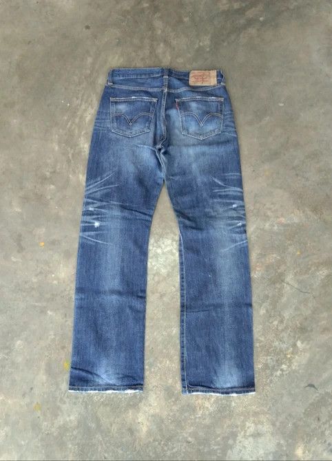 Levi's × Vintage Vintage Levis 501 Straight Leg Distressed Jeans 32x32 Size US 32 / EU 48 - 2 Thumbnail