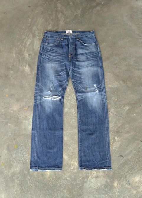 Levi's × Vintage Vintage Levis 501 Straight Leg Distressed Jeans 32x32 Size US 32 / EU 48 - 1 Thumbnail