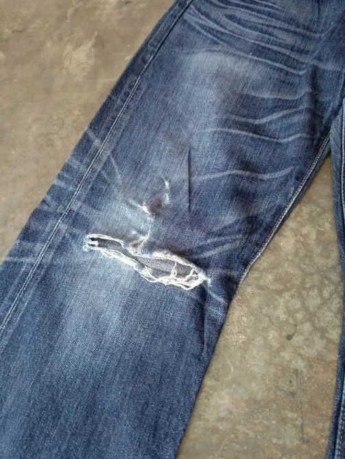 Levi's × Vintage Vintage Levis 501 Straight Leg Distressed Jeans 32x32 Size US 32 / EU 48 - 4 Thumbnail