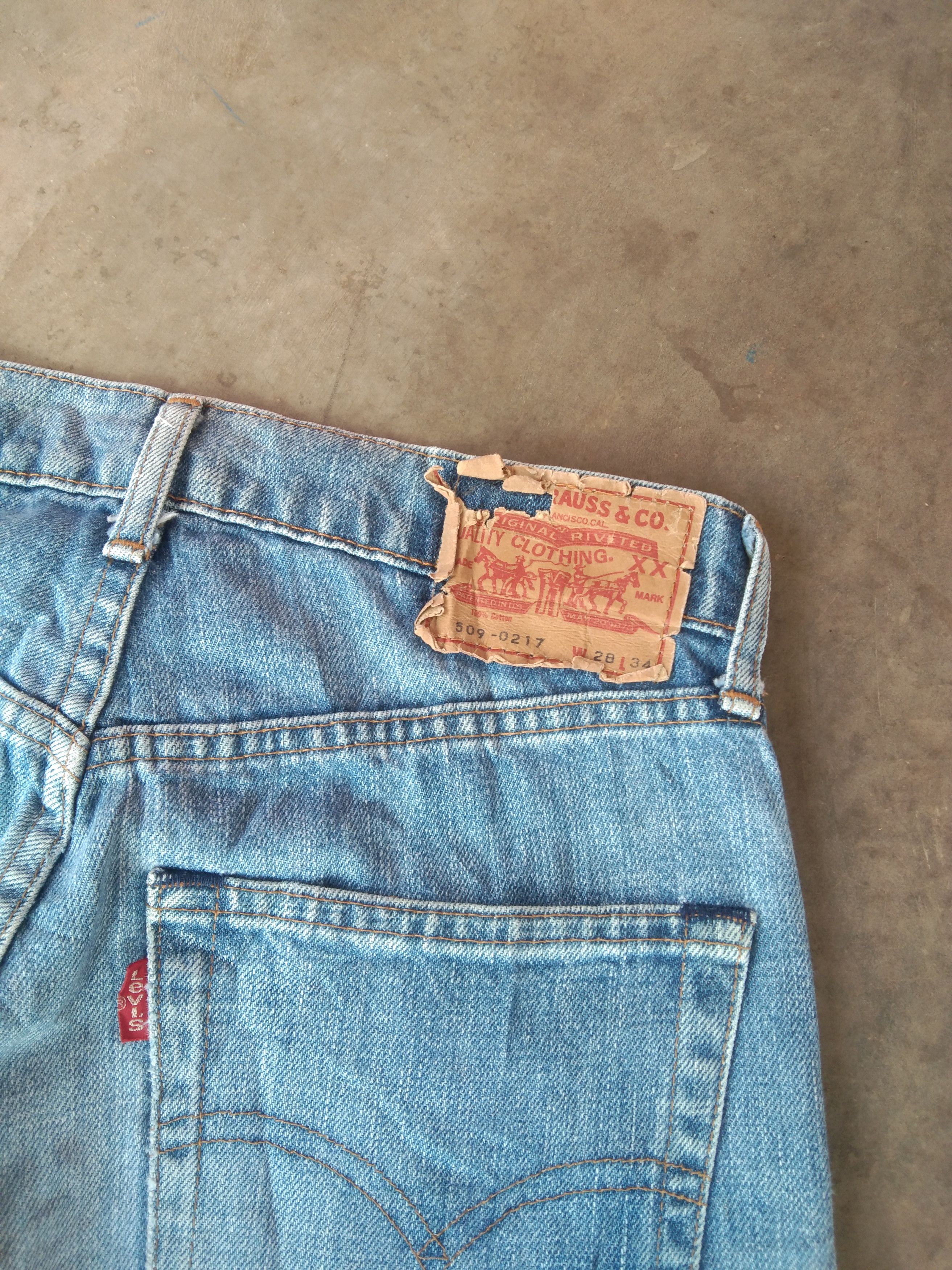 Jean × Levi's × Vintage 90s Vintage Levis Jeans 509 Light Wash Straight Leg Denim Size US 27 - 4 Thumbnail