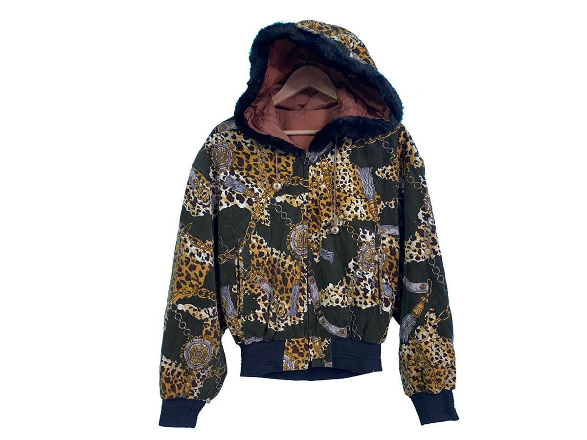 Japanese Brand DOMON ALL OVER PRINT SHOULDER PADING BOMBER JACKET Size US L / EU 52-54 / 3 - 2 Thumbnail
