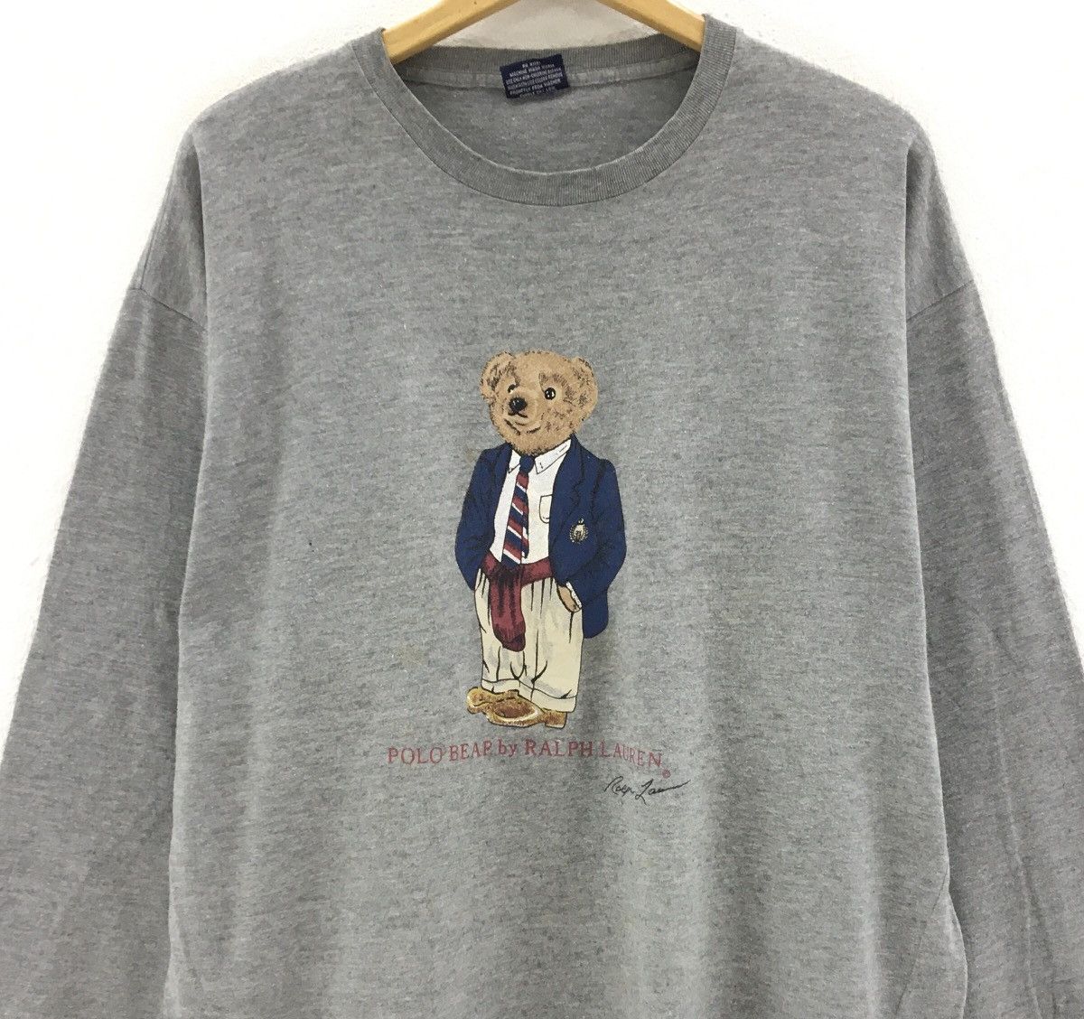 Polo Ralph Lauren Polo Bear Ralph Lauren Long Sleeve T-shirt Big Logo Size US L / EU 52-54 / 3 - 5 Thumbnail
