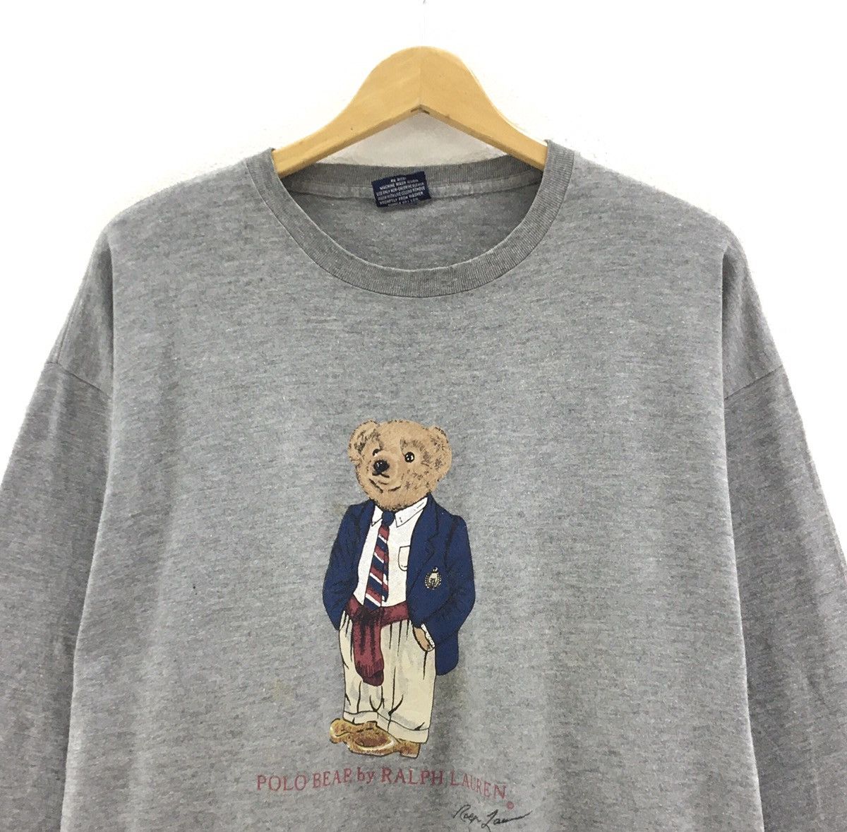 Polo Ralph Lauren Polo Bear Ralph Lauren Long Sleeve T-shirt Big Logo Size US L / EU 52-54 / 3 - 4 Thumbnail