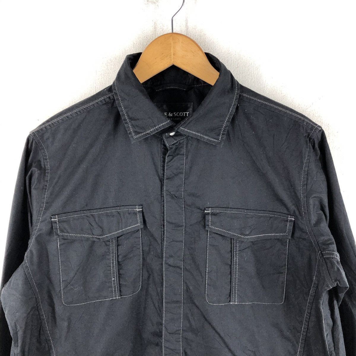 Lyle & Scott LYLE & SCOTT BLACK LABEL SNAP BUTTON SHIRT CHORE JACKET Size US M / EU 48-50 / 2 - 7 Thumbnail
