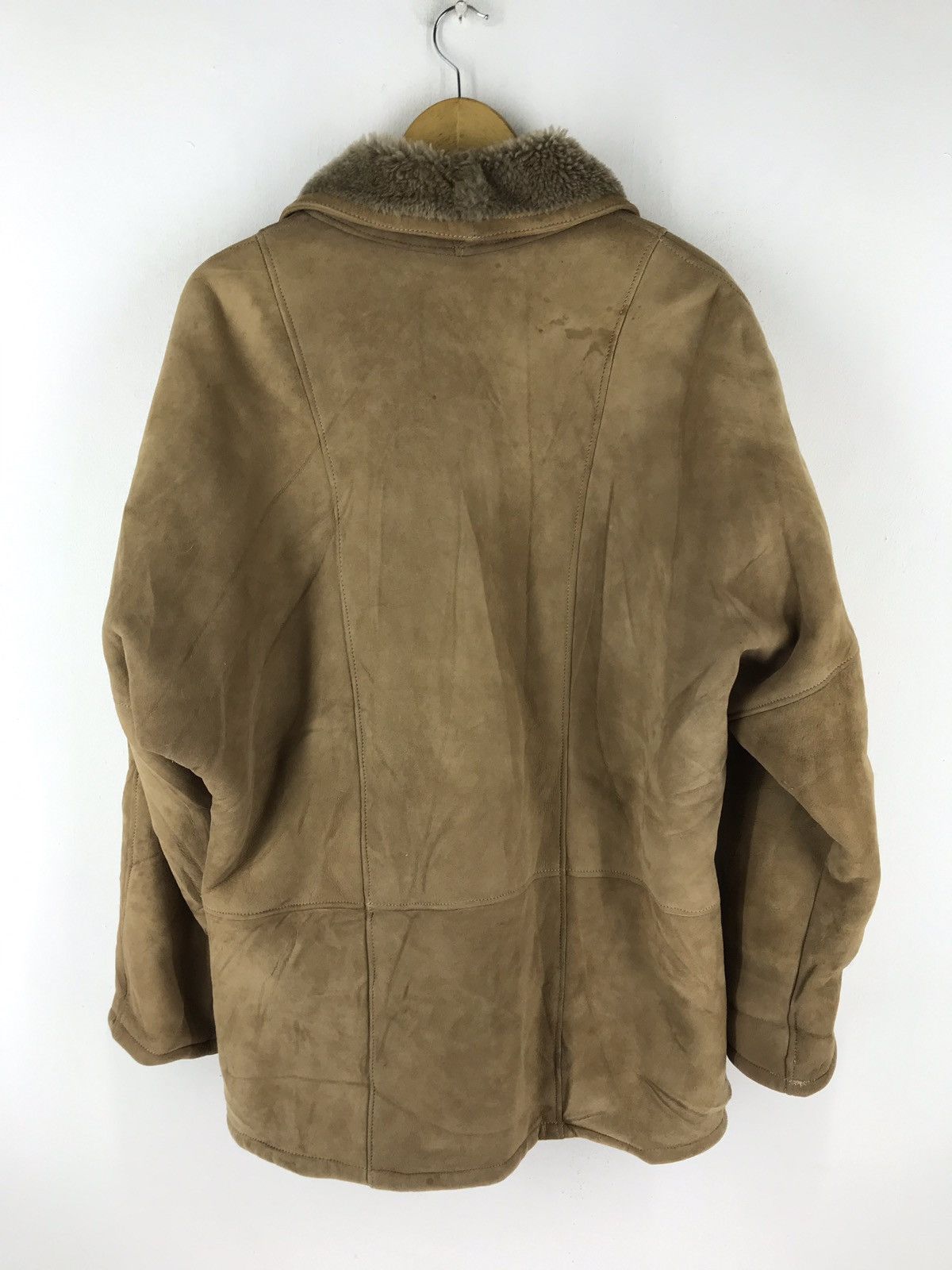 Leather Ledaspain leather sheep skin sherpa jacket made in spain Size US L / EU 52-54 / 3 - 5 Thumbnail