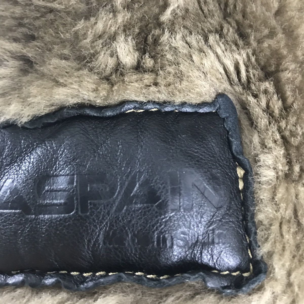 Leather Ledaspain leather sheep skin sherpa jacket made in spain Size US L / EU 52-54 / 3 - 11 Thumbnail