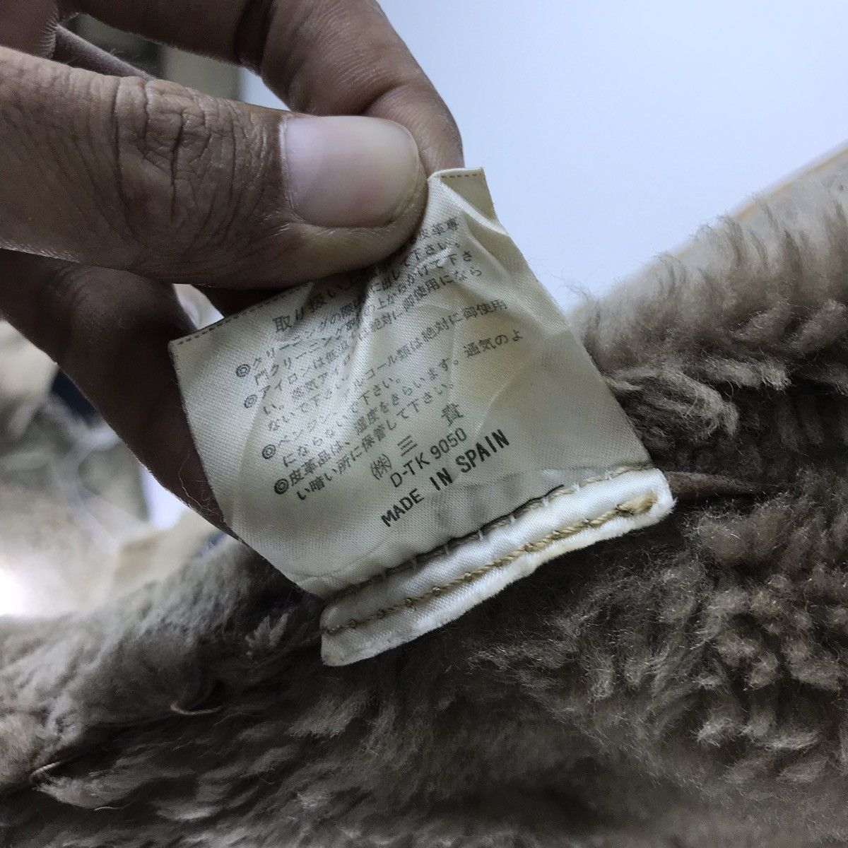 Leather Ledaspain leather sheep skin sherpa jacket made in spain Size US L / EU 52-54 / 3 - 13 Thumbnail